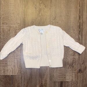 Cream Cable Knit Baby Cardigan
